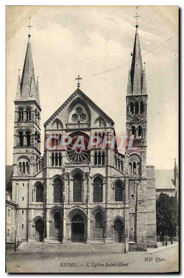 Reims — L'Église Saint-Rémi — ND Phot.