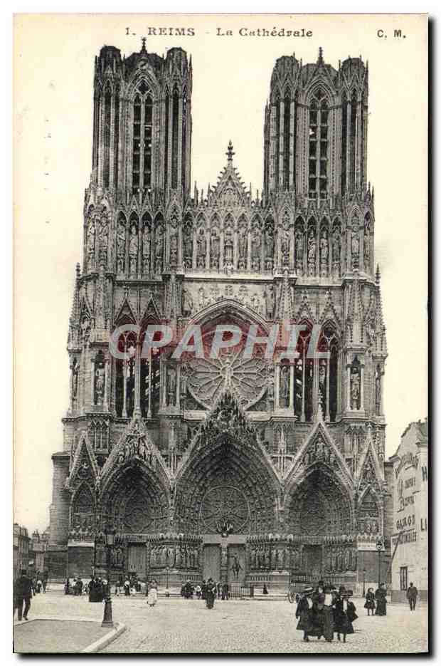 CPA Reims La Cathedrale