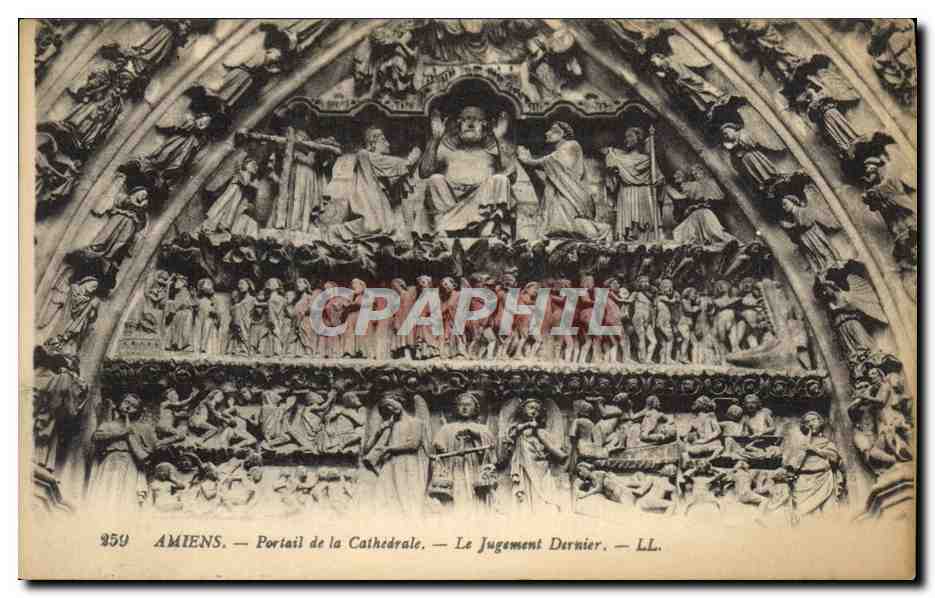 CPA Amiens Portail De La Cathedrale le Jugement Dernier