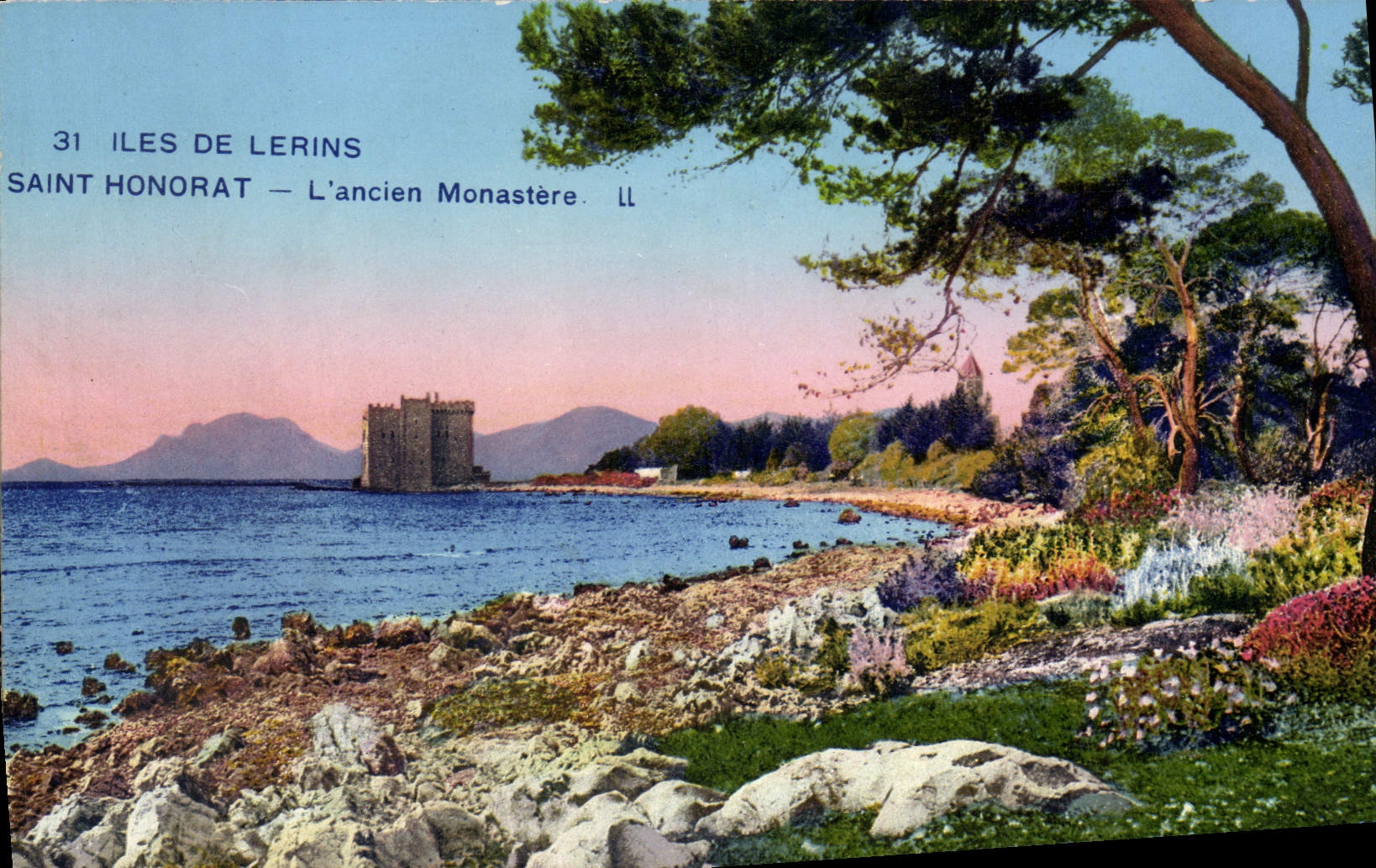 CPA Iles De Lerins Saint Honorat Lancien Monastere