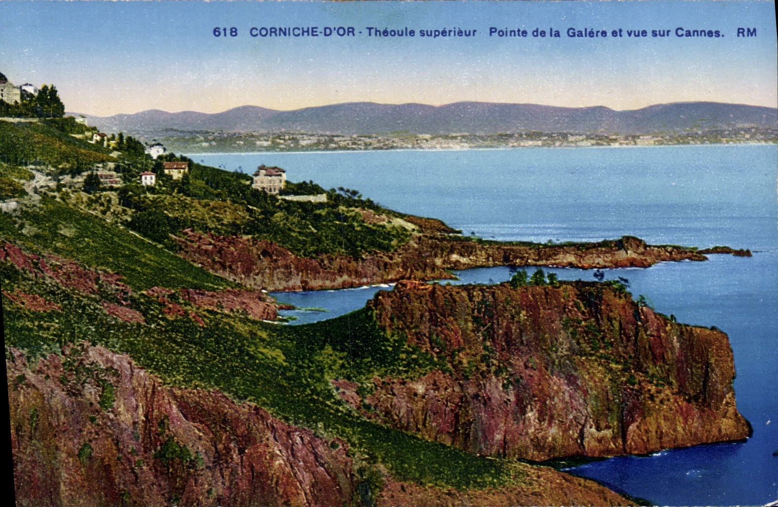 CPA Corniche D'Or Theoule Superieur Pointe De La Galere Et Vue Sur Cannes