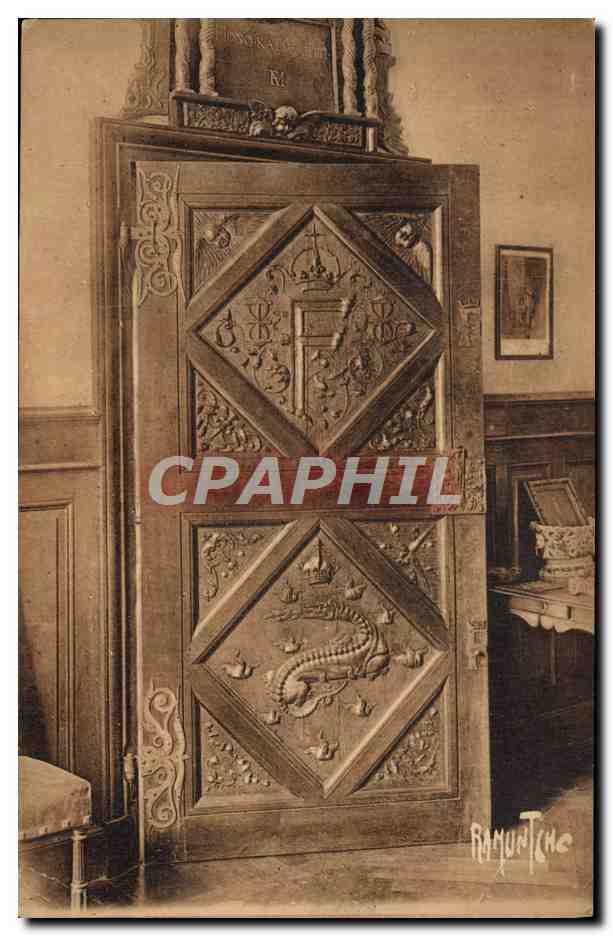 Porte du Cabinet de travail de François Ier — Château de Terre-Neuve — Fontenay-le-Comte (Poitou-Vendée) — Éditions artistiques Raymond Bergevin