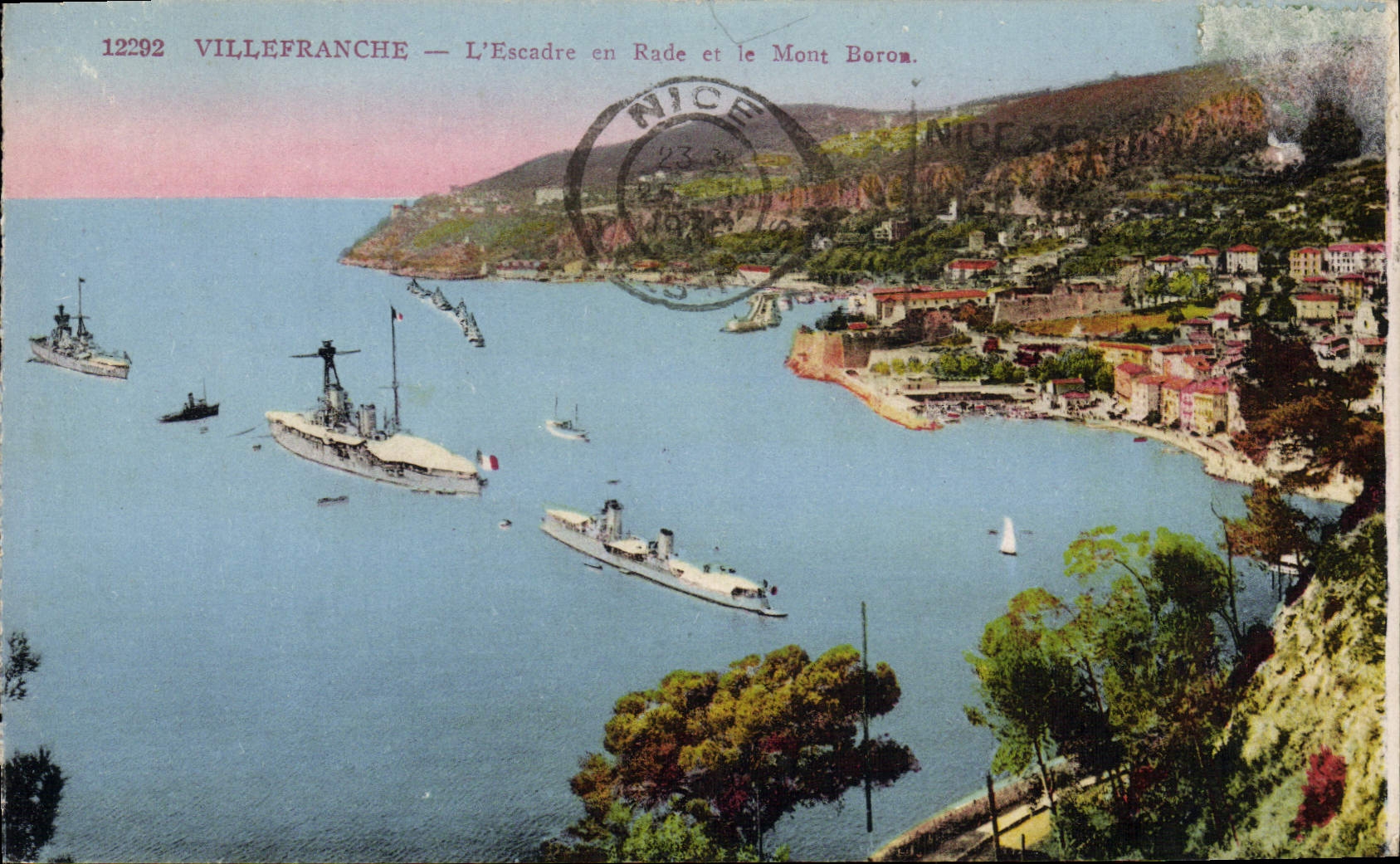 Villefranche — L'Escadre en Rade et le Mont Boron — Éditions Belles Éditions Françaises