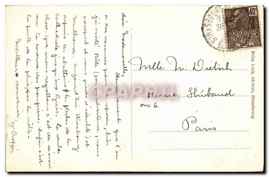 CPA Strasbourg Pont Sur Le Rhin Pres Kehl Bateau — Rückseite