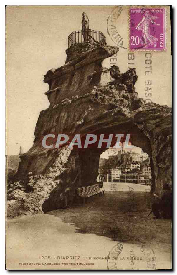 CPA Biarritz Le Rocher De La Vierge
