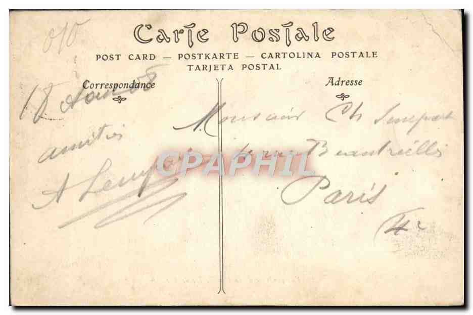 CPA Vue Generale De La Benedictine De Fecamp — Rückseite
