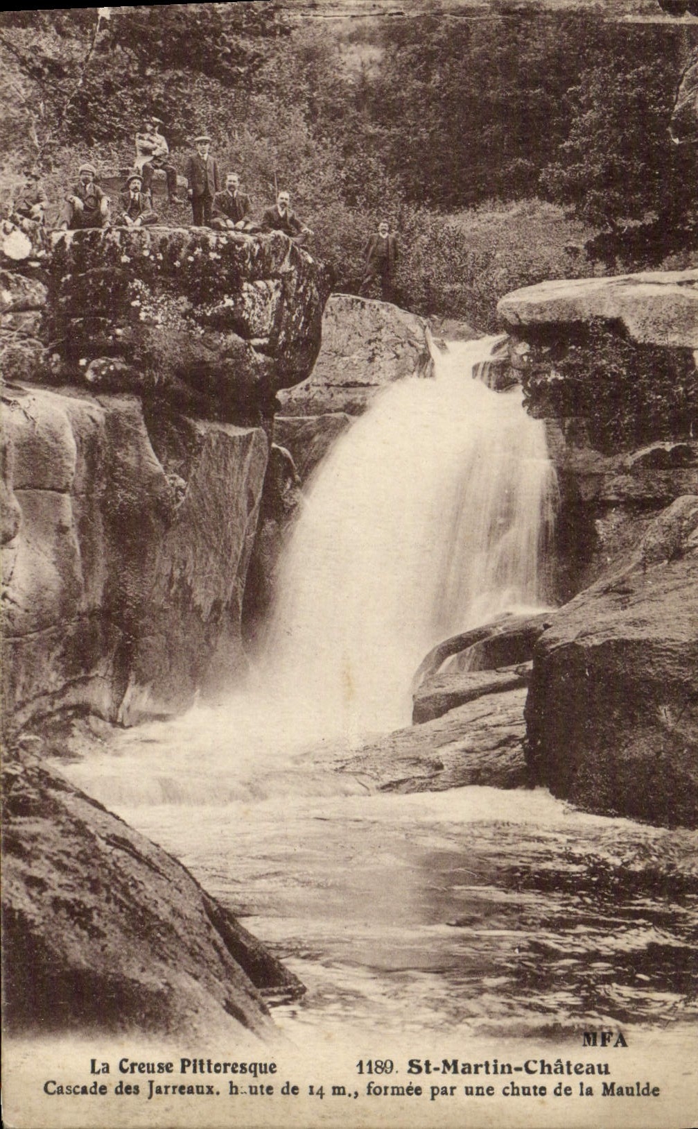 La Creuse Pittoresque — Cascade des Jarreaux, 14 m, St-Martin-Château — MFA 1189