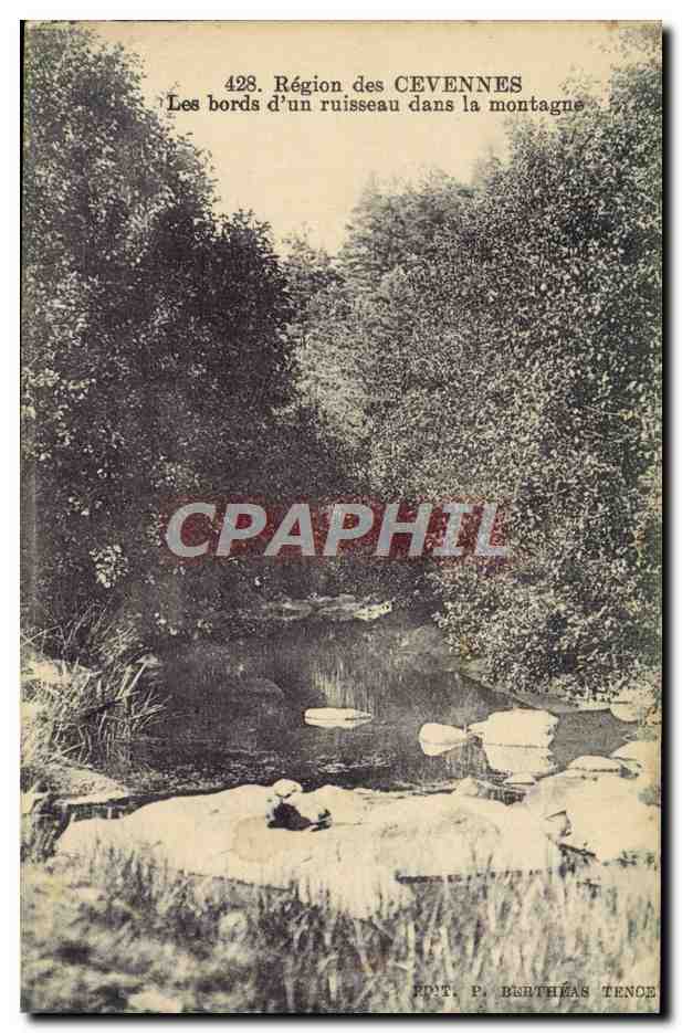 CPA Region Des Cevennes Les Bords D'Un Ruisseau Dans La Montagne