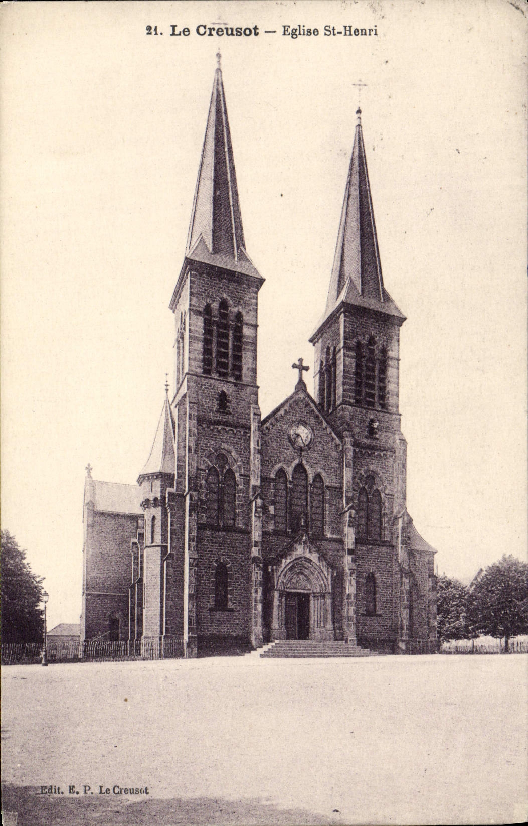 Le Creusot — Église Saint-Henri — Edit. E. P. Le Creusot