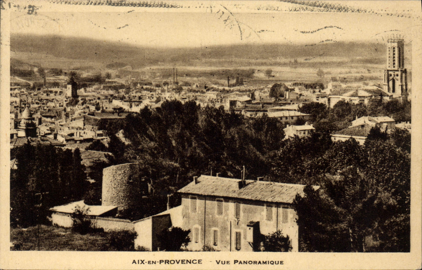 Aix-en-Provence — Panoramablick — Verlag nicht identifiziert, Seriennummer nicht sichtbar