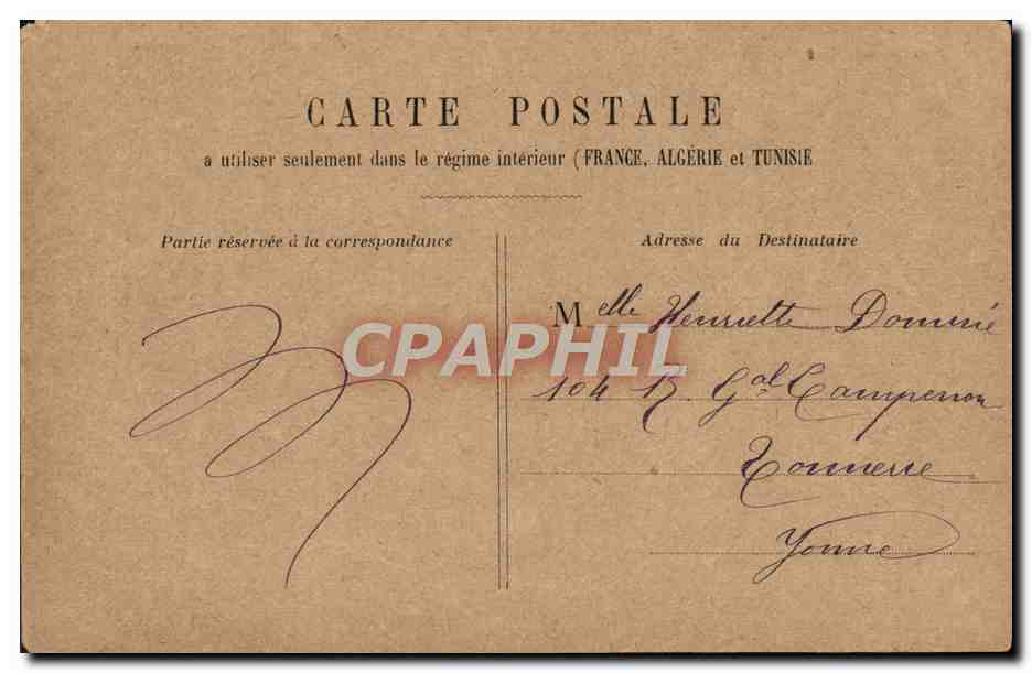 CPA Paris Avenue De I'Opera — Rückseite