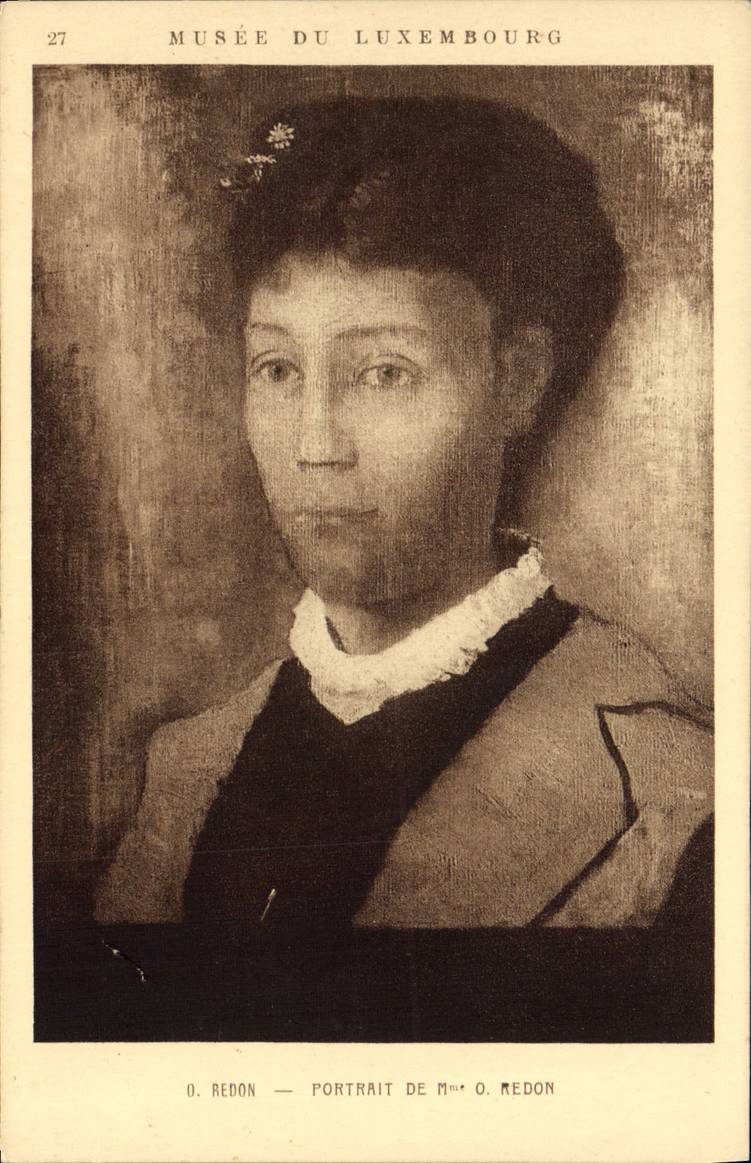 CPA Musee Du Luxembourg Redon Portrait de mme Redon