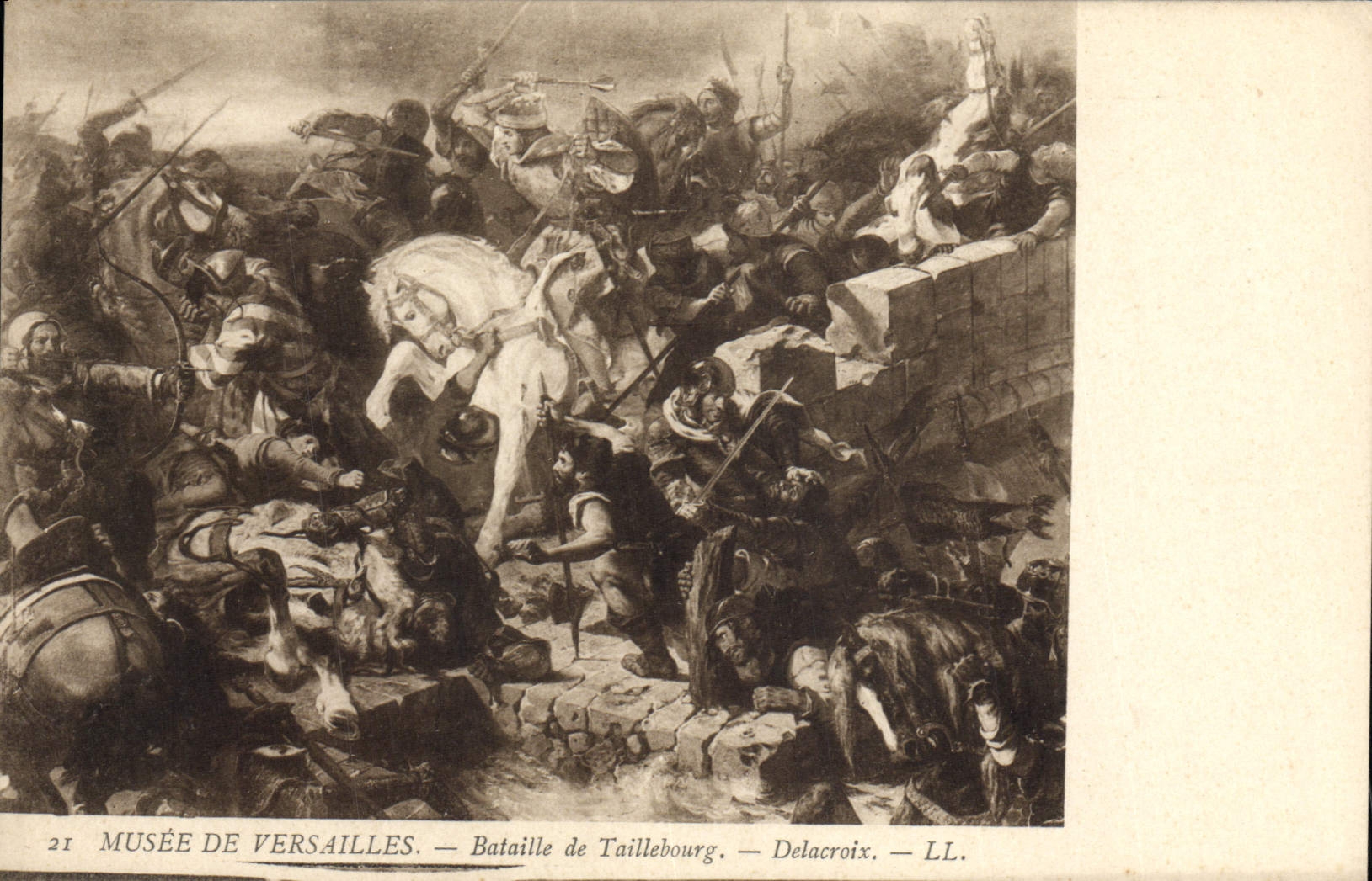 CPA Musee De Versailles Bataille De Taillebourg Delacroix