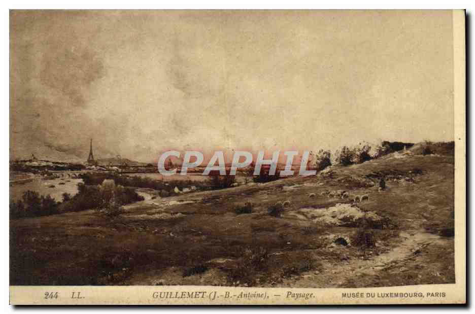 CPA Guillement Paysage Musee Du Luxembourg Paris
