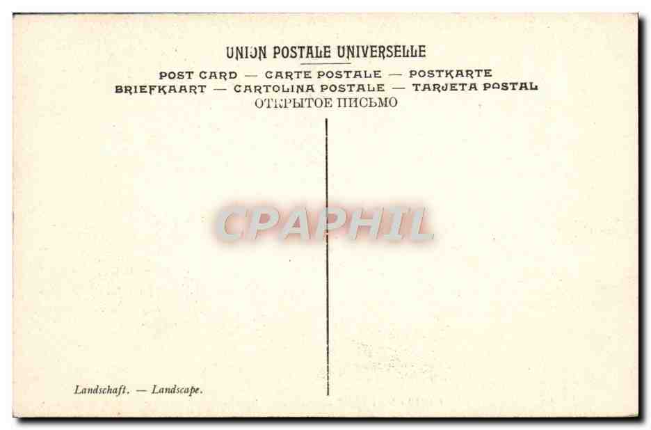 CPA Guillement Paysage Musee Du Luxembourg Paris — Verso