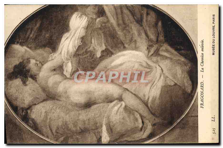 CPA Fragonard La Chemise Enlevee Paris Musee du Louvre Paris 