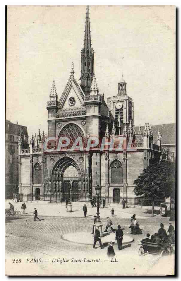 CPA Paris L'Eglise Saint Laurent