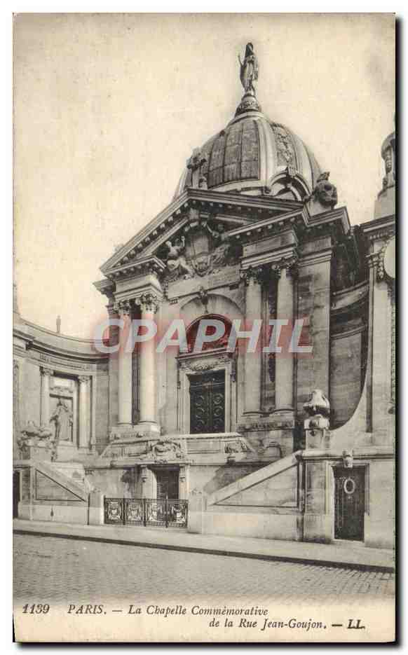 CPA Paris La Chapelle Commemorative De La Rue Jean Goujon