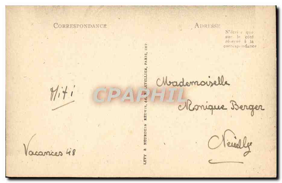 CPA Berck Plage Interieur De La Chapelle Cazin Perrochaud — Rückseite