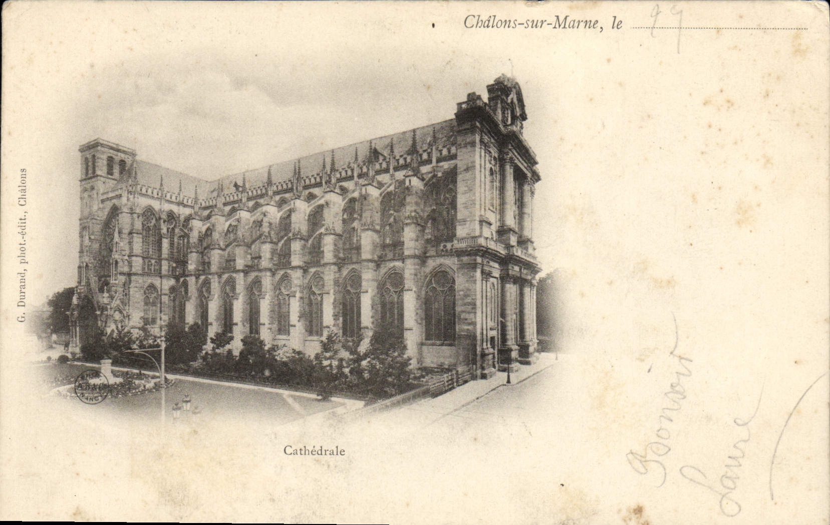 CPA Chalons Sur Marne Cathedrale