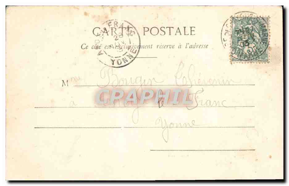 CPA Chalons Sur Marne Cathedrale — Verso