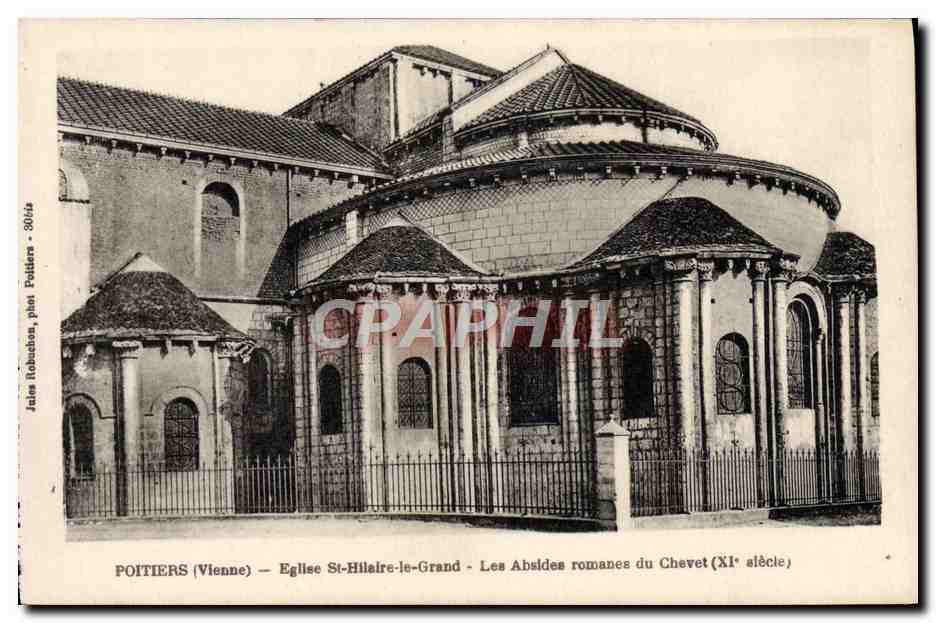 CPA Poitiers Eglise St Hilaire Le Grand Les Absides romanes du chevet