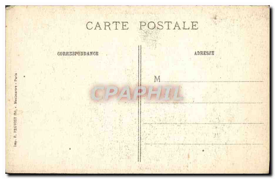 Le clocher de l'église après le bombardement — Prunay (Marne) — Visé Paris 1 bis — Back