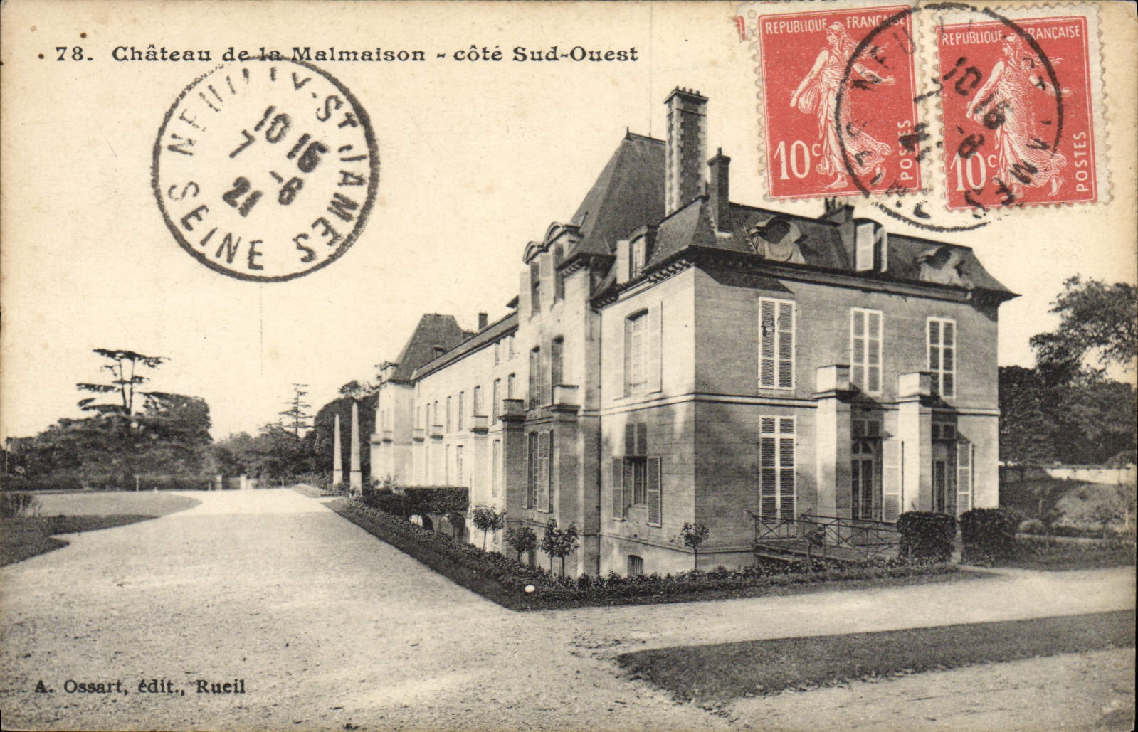 CPA Chateau De La Malmaison Cote Sud Ouest