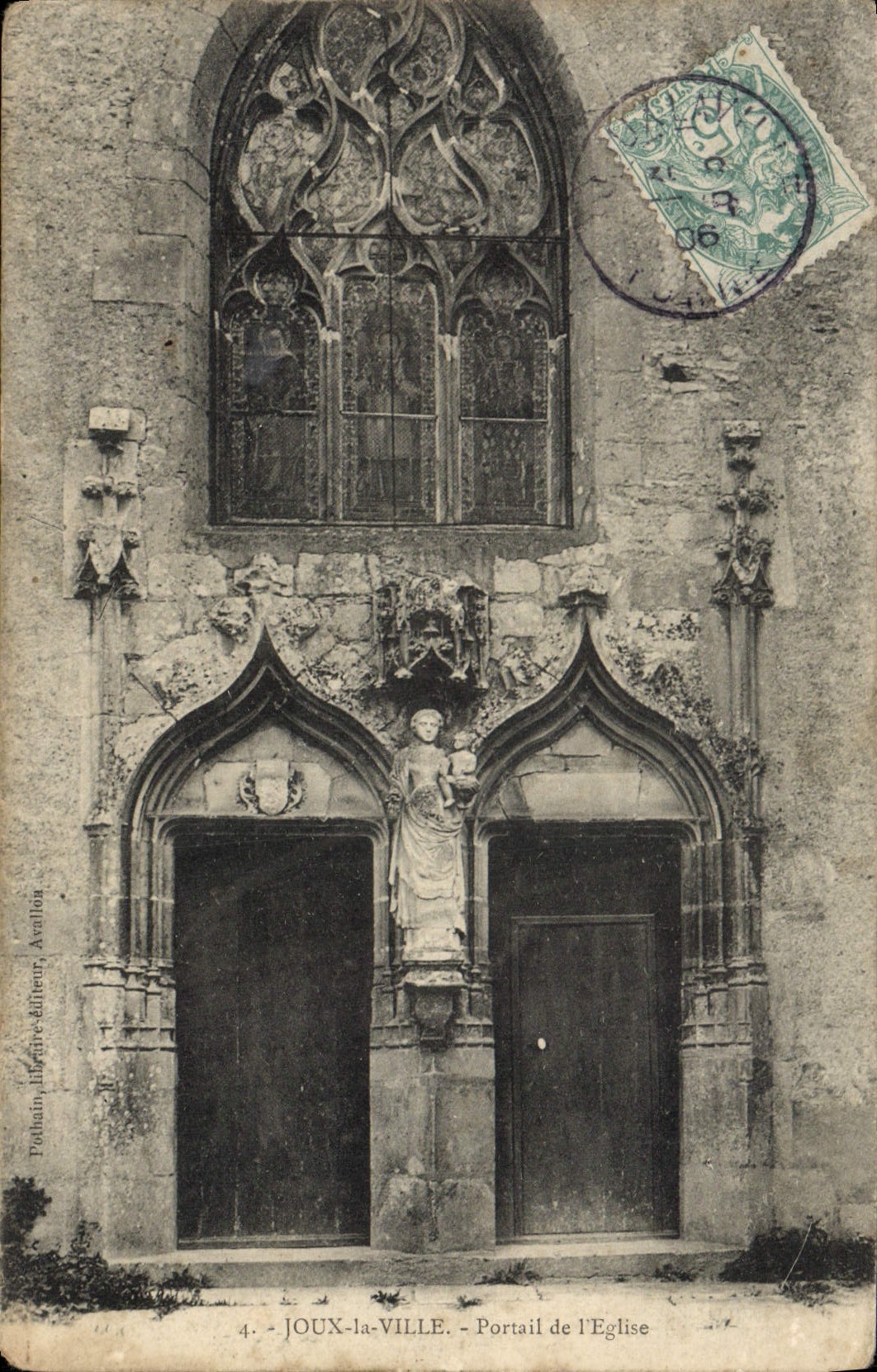 JOUX-la-VILLE - Portail de l'Église — Portrain, libraire-éditeur, Avallon, n°4