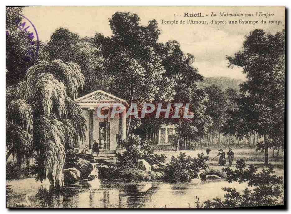 CPA Rueil La Malmaison Sous I'Empire Temple de l'amour d'apres une estampe du temps