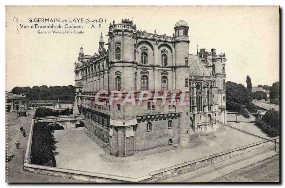 St-GERMAIN-en-LAYE (S.-et-O.) — Vue d'Ensemble du Château — A.P.