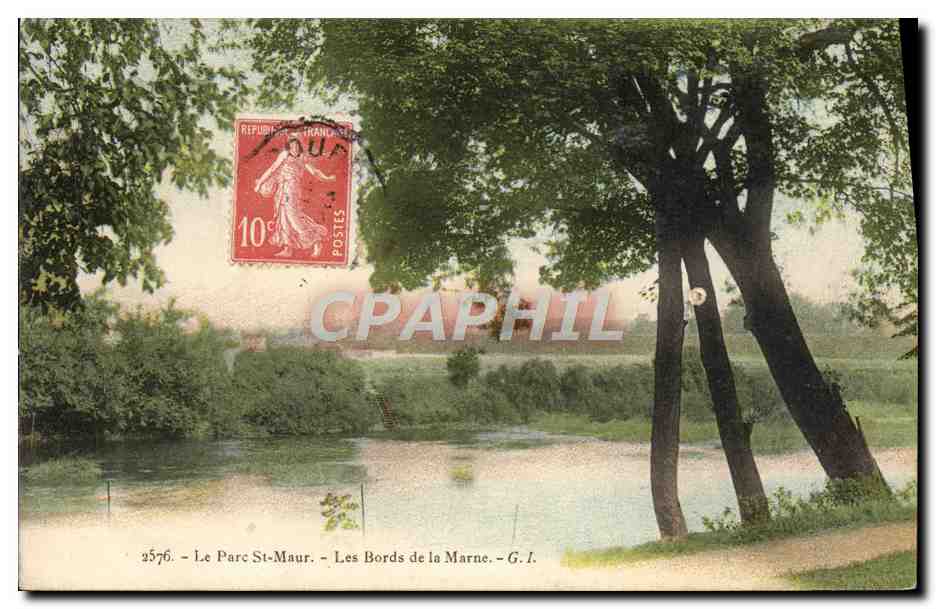 CPA Le Parc St Maur Les Bords De La Marne
