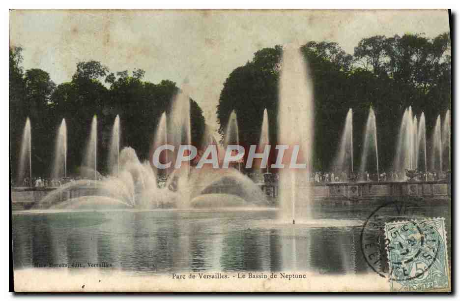 CPA Parc De Versailles Le Bassin De Neptune