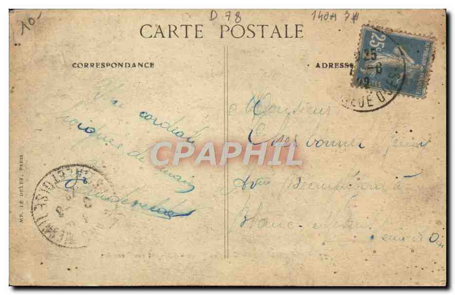 CPA Versailles Grandes Eaux Bosquet Des Rocailles — Verso