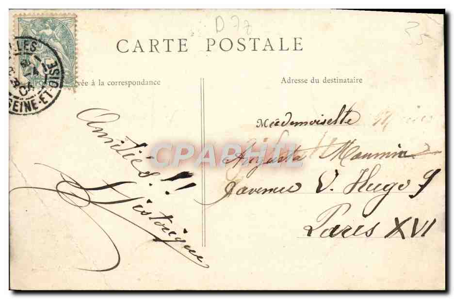 CPA Parc De Versailles Le Bassin De Latone — Verso