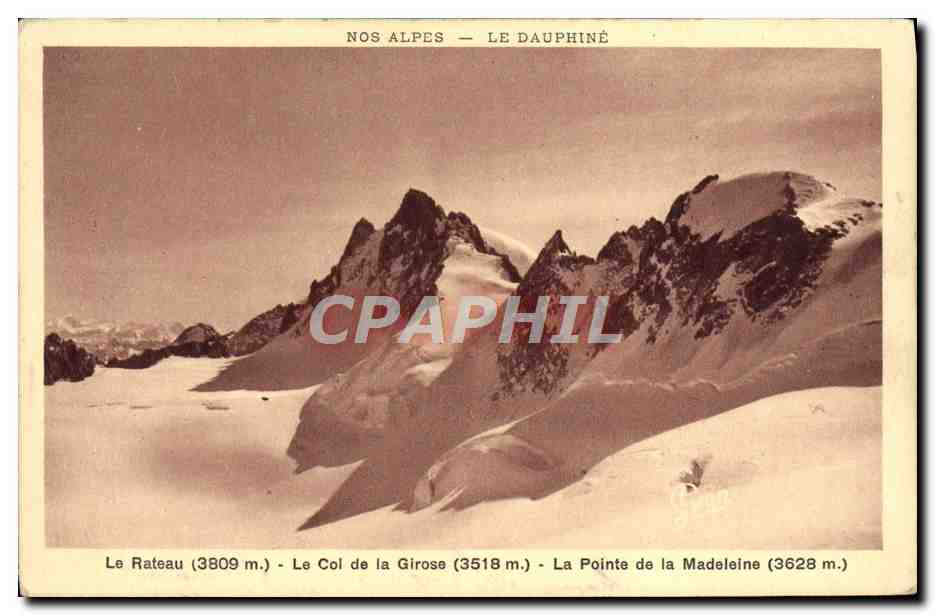 Nos Alpes — Le Dauphiné — Vue des sommets du massif