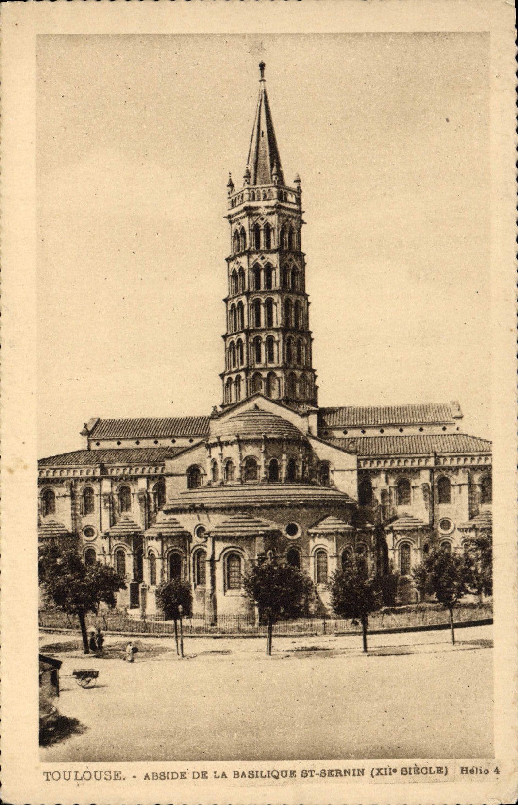 CPA Tolouse Abside De La Basilique St Sernin