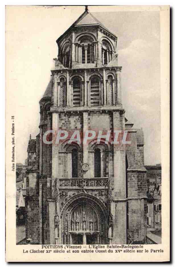 Poitiers (Vienne) — L'Église Sainte-Radegonde — Jules Robachon, phot. Poitiers - 31