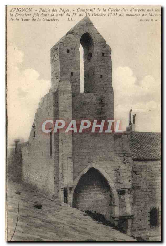 CPA Avignon Palais Des Papes Campanil de la cloche dite d'argent 
