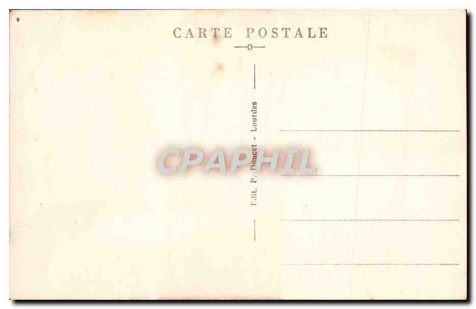 CPA Lourdes L'Apparition — Verso