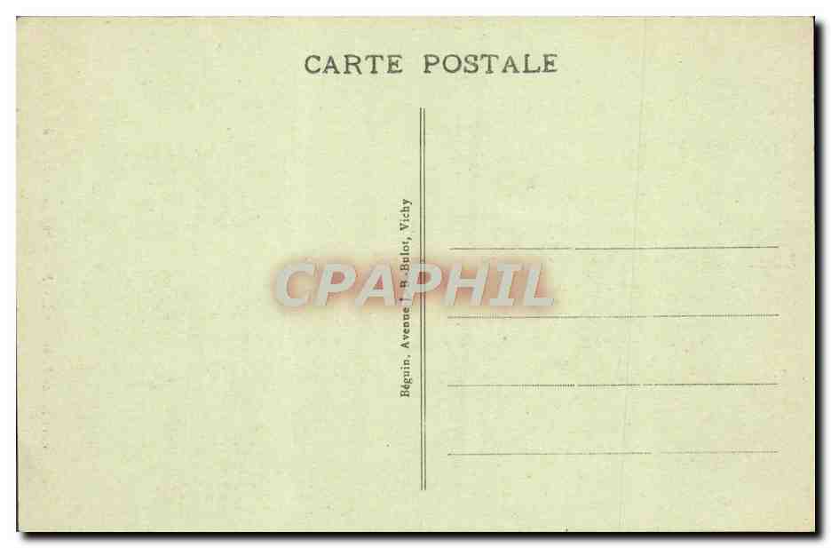 Le Gour Saillant à l'Ardoisière — Environs de Vichy — CUSSET — L'Auvergne Pittoresque — n°593 — Back