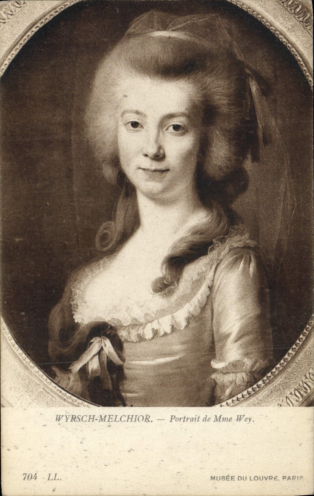 CPA Wyrsch Melchior Portrait De Mme Wey Paris Musee du Louvre