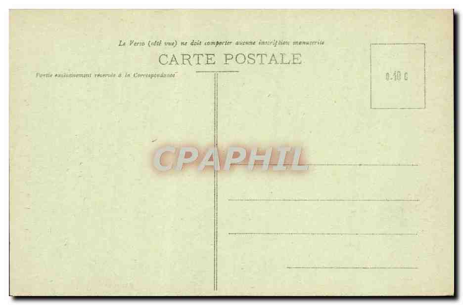CPA Le Mont Dore Le Grande Cascade — Verso