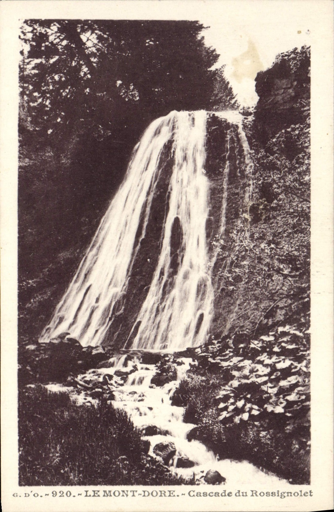 CPA Le Mont Dore Cascade Du Rossignolet