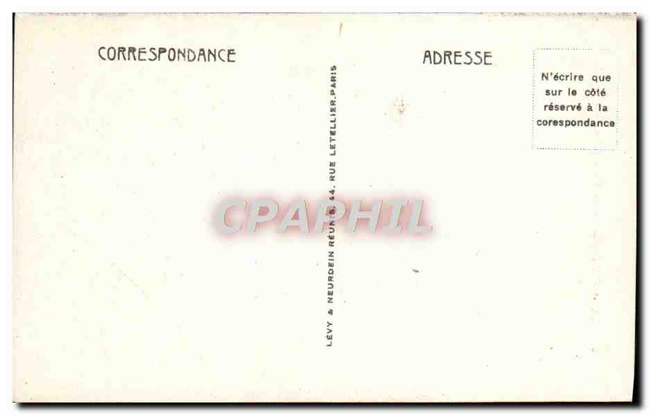CPA Le Mont Dore Le Pic Du Capucin — Verso