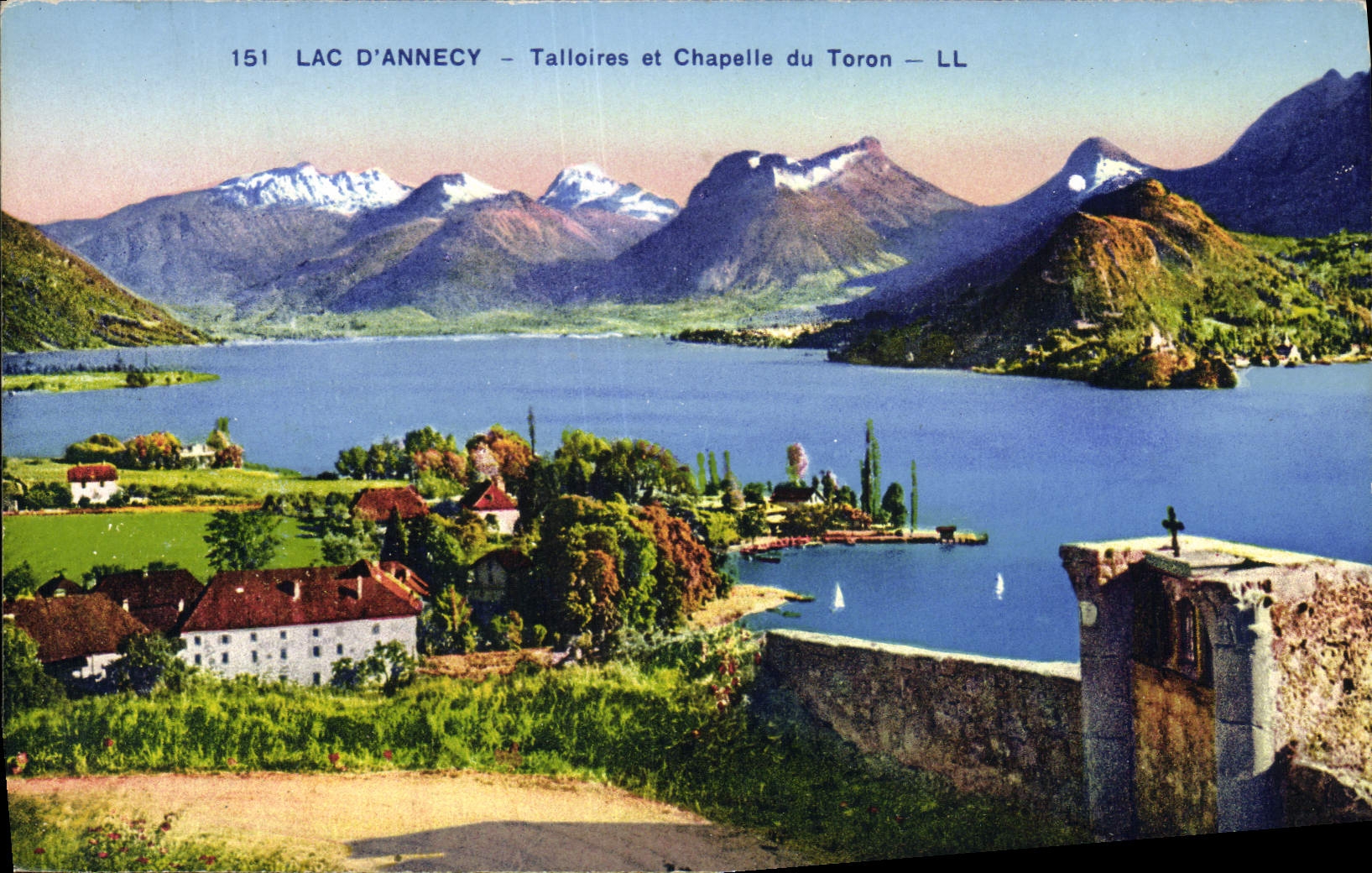 Lac d'Annecy — Talloires et Chapelle du Toron — LL
