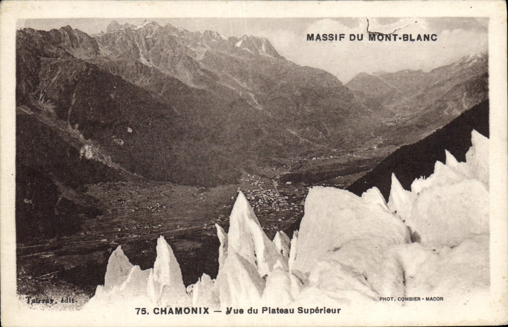 CPA Chamonix Vue Du Plateau Superieur