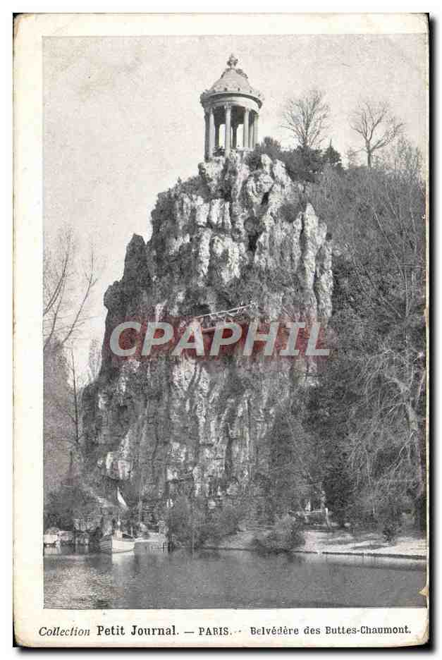 CPA Petit Journal Paris Belvedere Des Buttes Chaumont