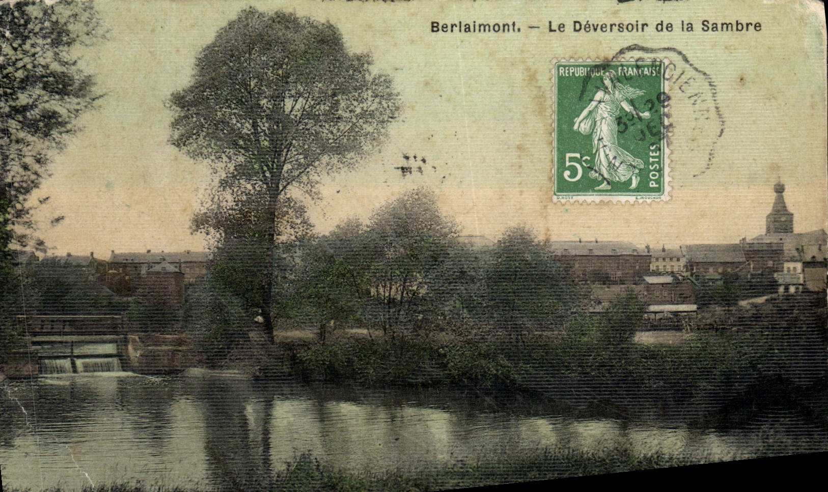 CPA Beriaimont Le Deversoir De La Sambra
