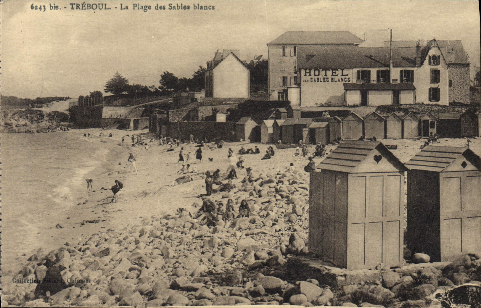 CPA Treboul La Plage Des Sables Blancs